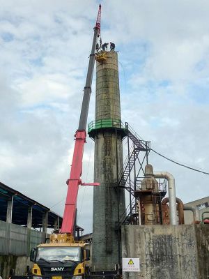 煙囪拆除，水塔拆除